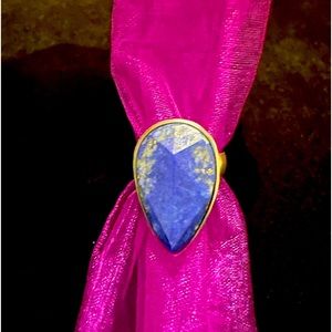 Silpada Sterling Silver and faceted Sodalite ring